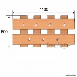 Вешалка деревянная VN.002