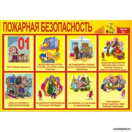 Стенд Пожарная безопасность