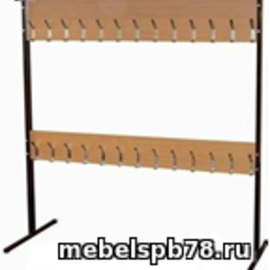 Вешалка гардеробная ЛДСП крючки в/н